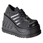 Stomp-08 zwart mat-gothic, rock sneakers Stomp-08 zwart mat-gothic, rock sneakers